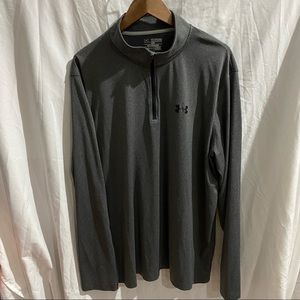 🔥UNDER ARMOUR Quarter Zip -XXL- Loose Fit - Gray